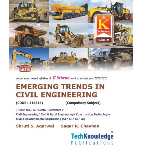 Emerging trends in civil  Engineering MSBTE  K Scheme sem 5 Civil engineering | Tech-Knowledge Publication